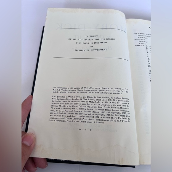 Moby-Dick Melville Franklin Library Oxford University Press 1979 Hardcover - Picture 9 of 13